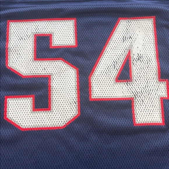 NFL Reebok New England Patriots #54 BRUSCHI jersey Size Large Pre Owned - Picture 3 of 11